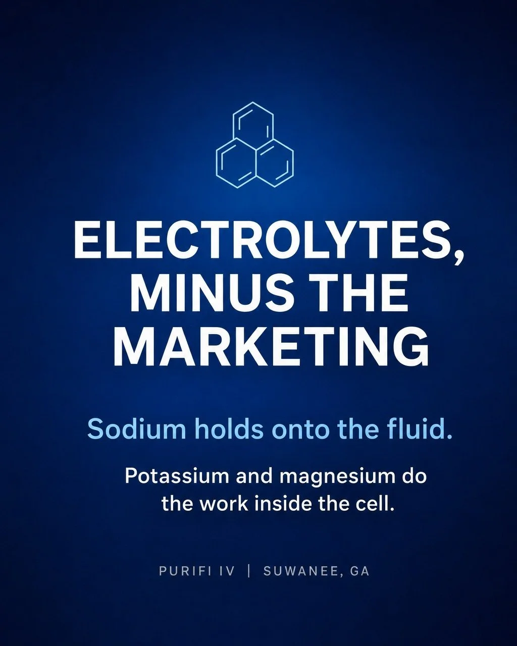 Electrolytes, minus the marketing. 🧂

Sodium gets the headline because it's lost in the largest amount through sweat, and it's what helps the body hold onto the fluid you drink. Endurance guidance generally lands around 300 to 600 mg per hour of sus