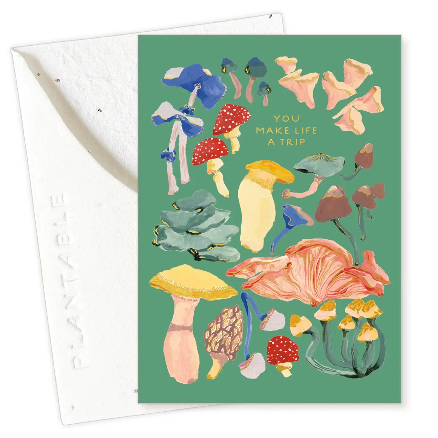 Shrooms Sprout - Friendship Mini Greeting Card