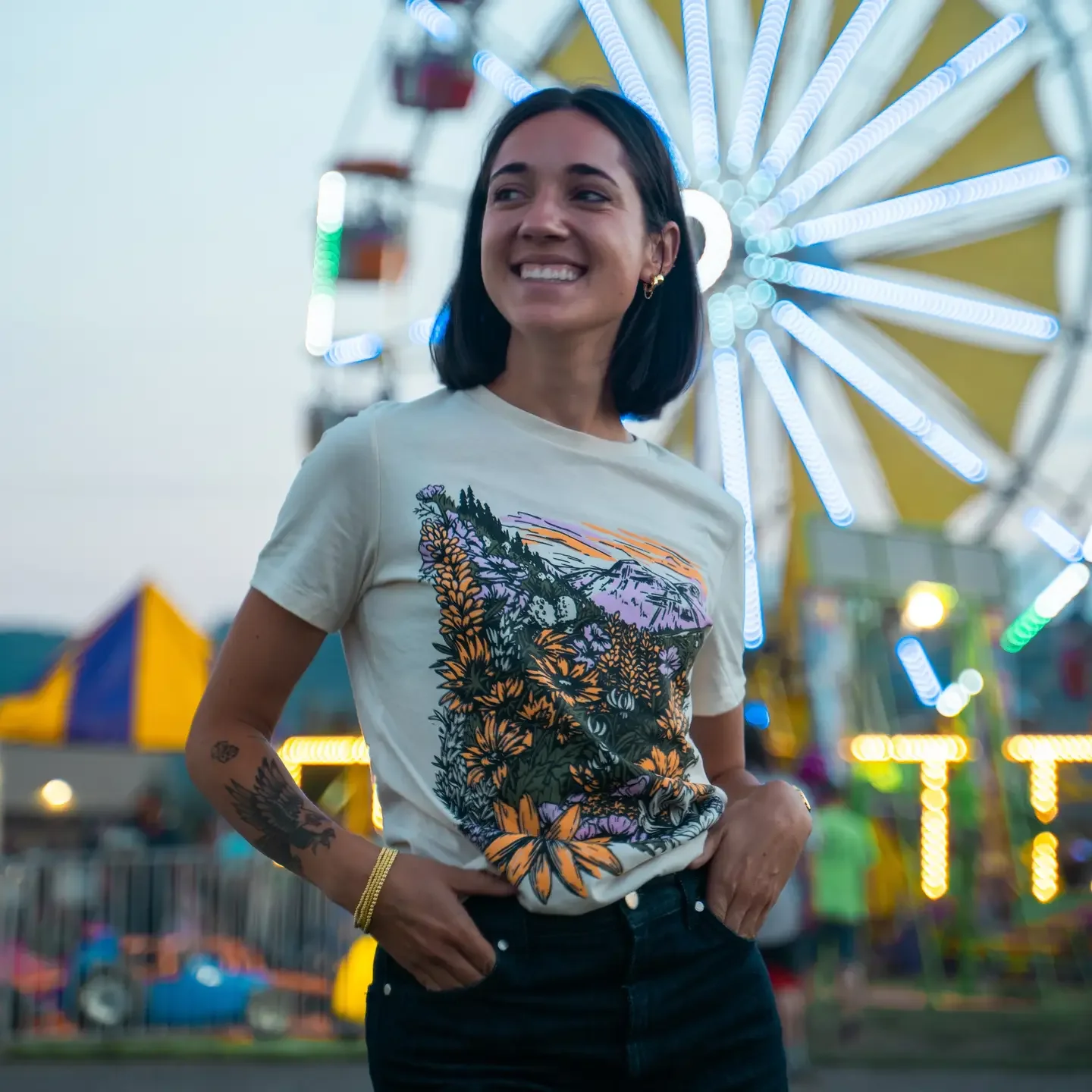 Flower Meadow Ladies Relaxed Tee2.webp