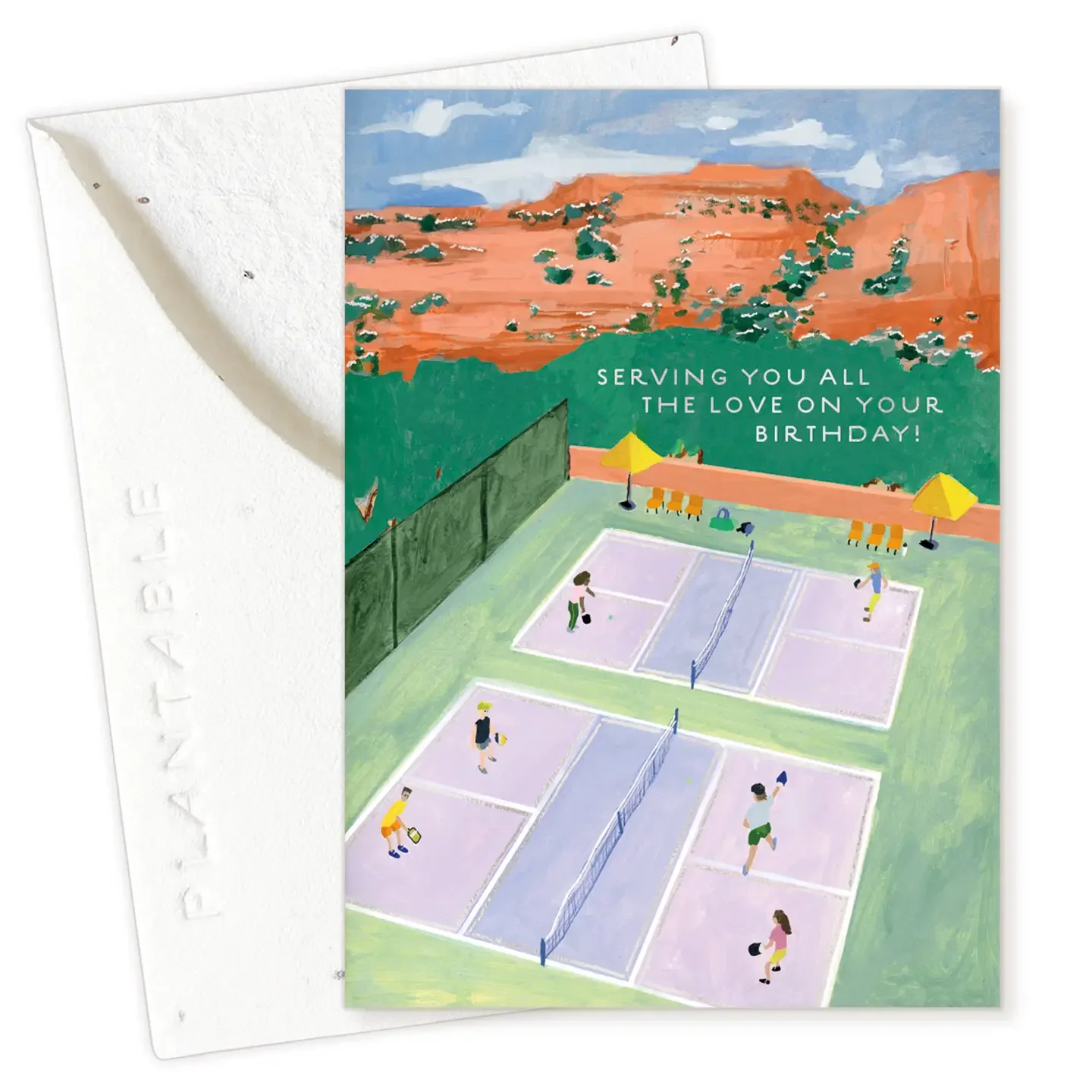 Pickleball Sprout - Birthday Mini Greeting Card