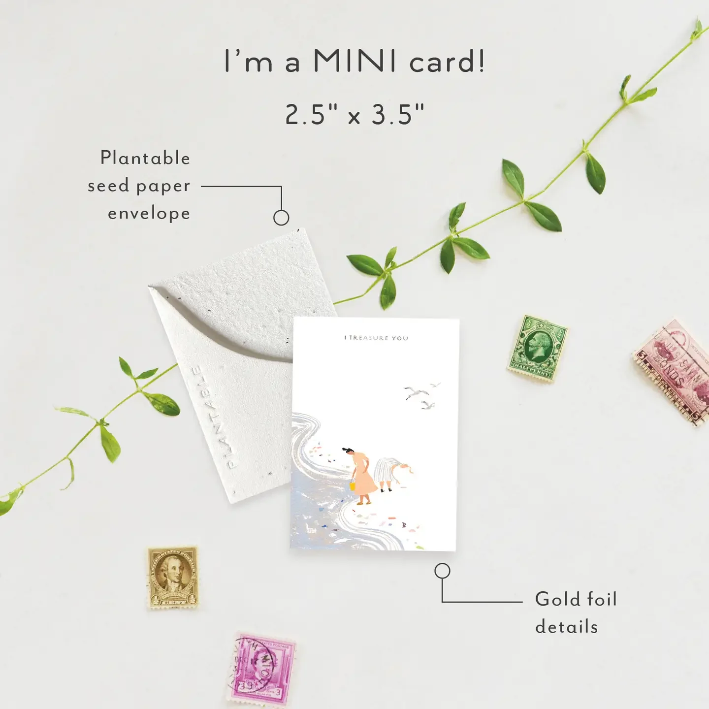 Treasures Sprout - Friendship Mini Greeting Card.webp