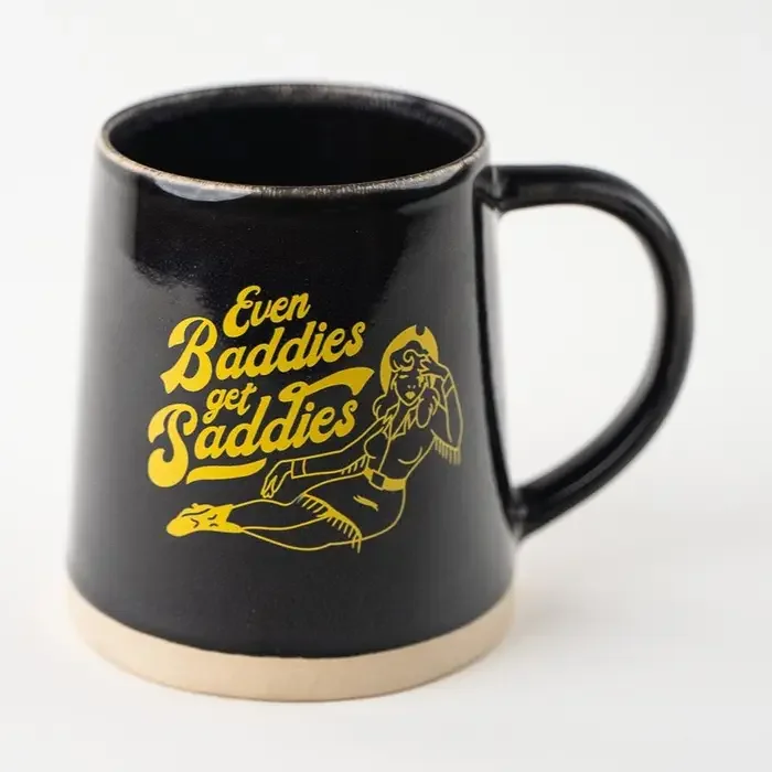 Even Baddies Get Saddies Mug - Black