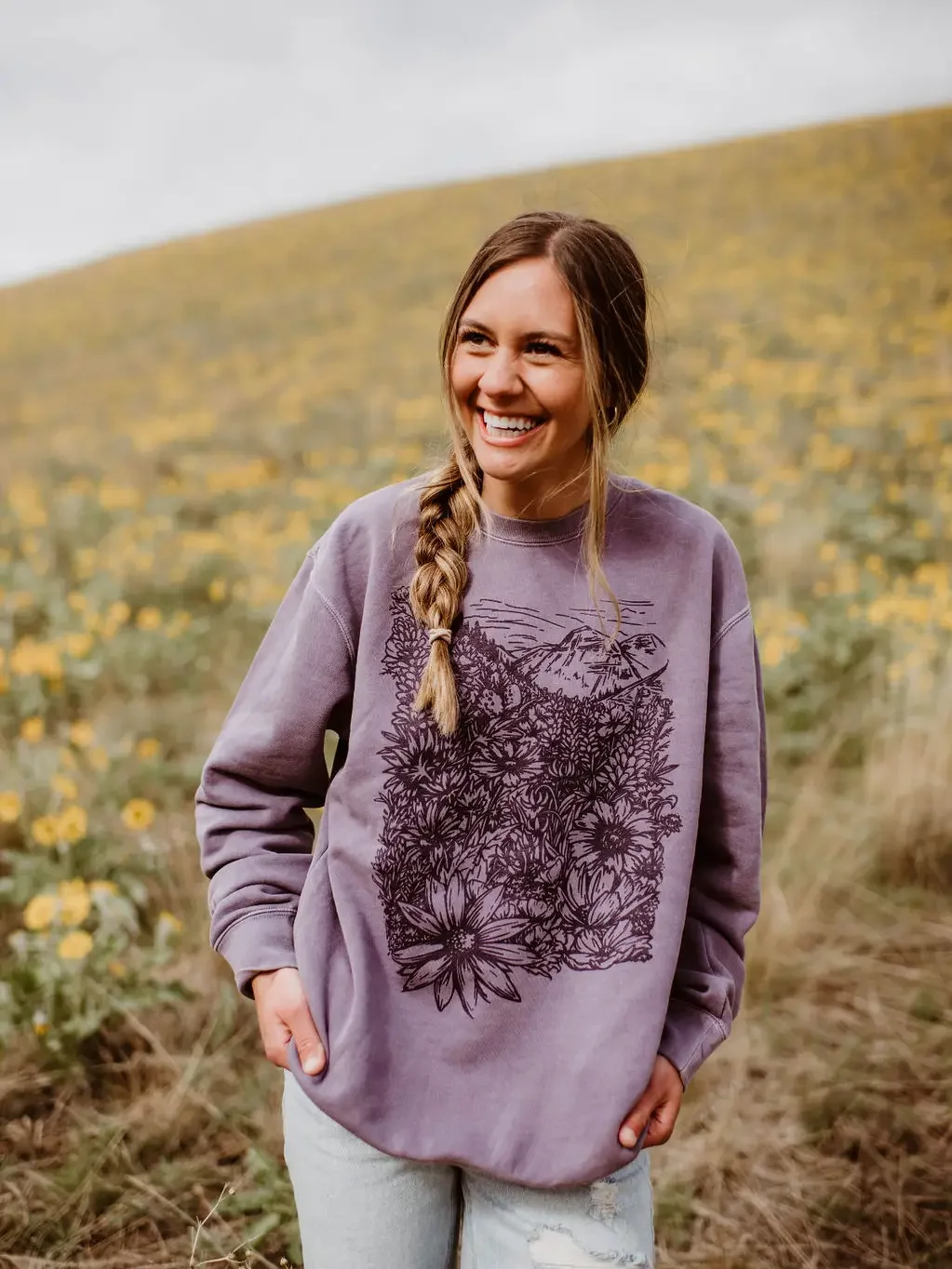 Flower Meadow Unisex Pullover3.webp