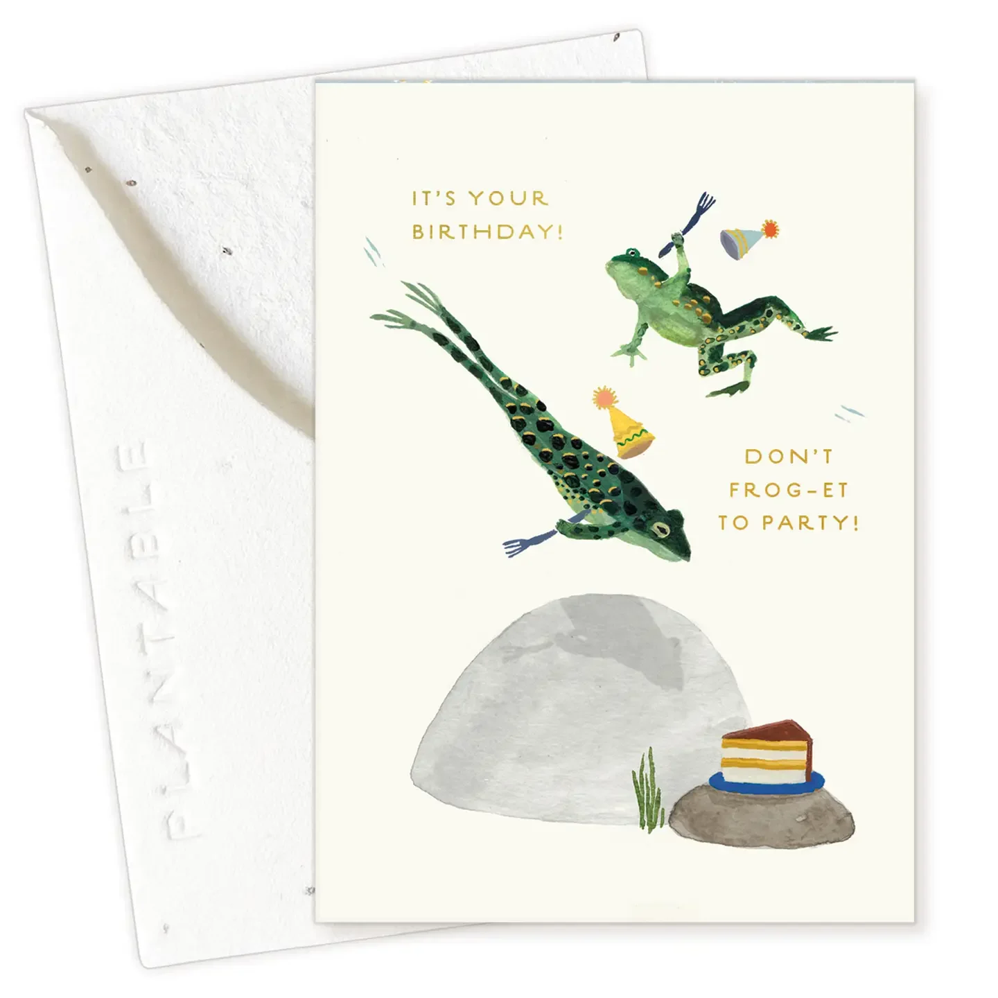Party Frogs Sprout - Birthday Mini Greeting Card