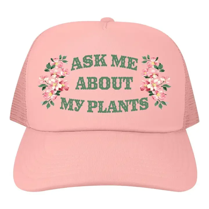 Ask me about my plants hat- pink.webp