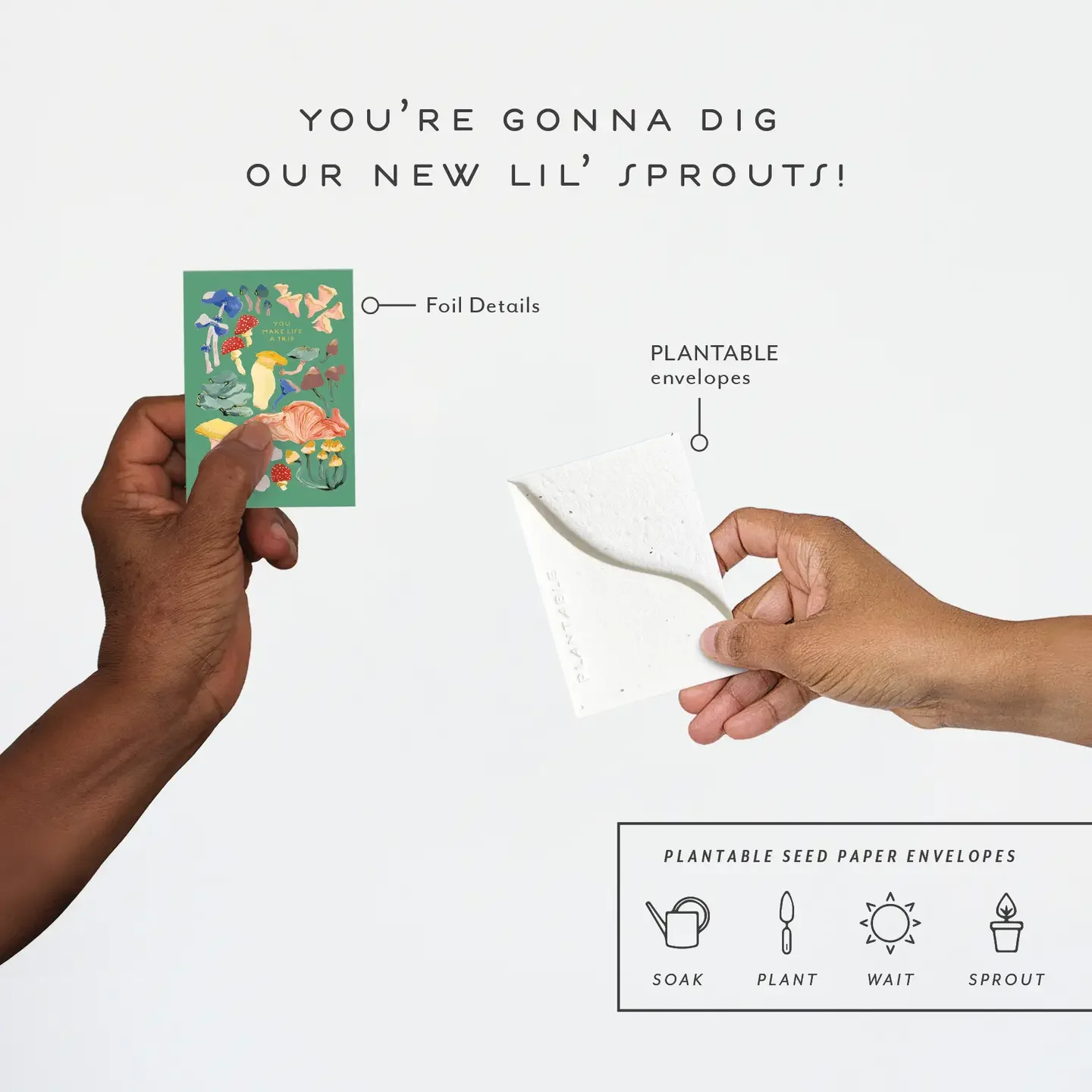 Shrooms Sprout - Friendship Mini Greeting Card4.webp