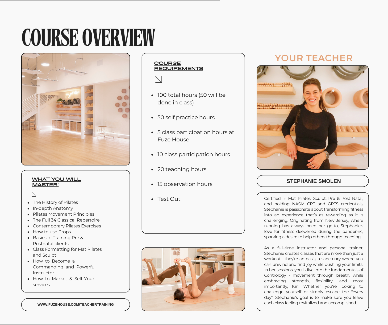 teacher training — Classes