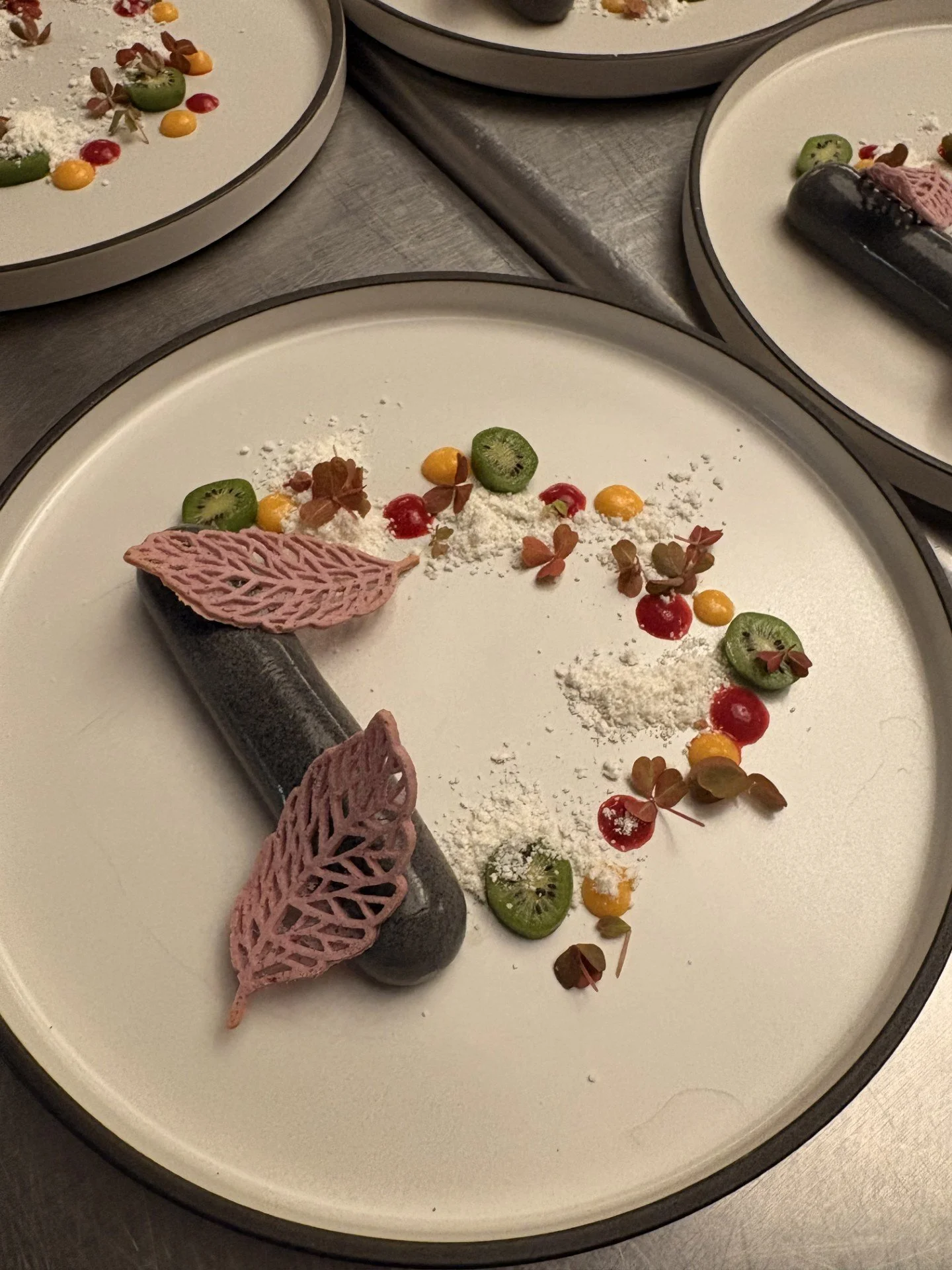 black sesame panna cotta