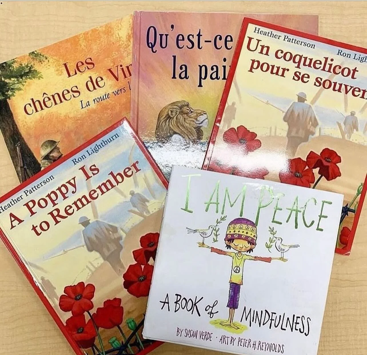 A few November books that I have in the special seasonal book display. Every month I put out a selection of books that relate to holidays or a theme or season that month. Students are welcome to take them off the display and read them during silent r