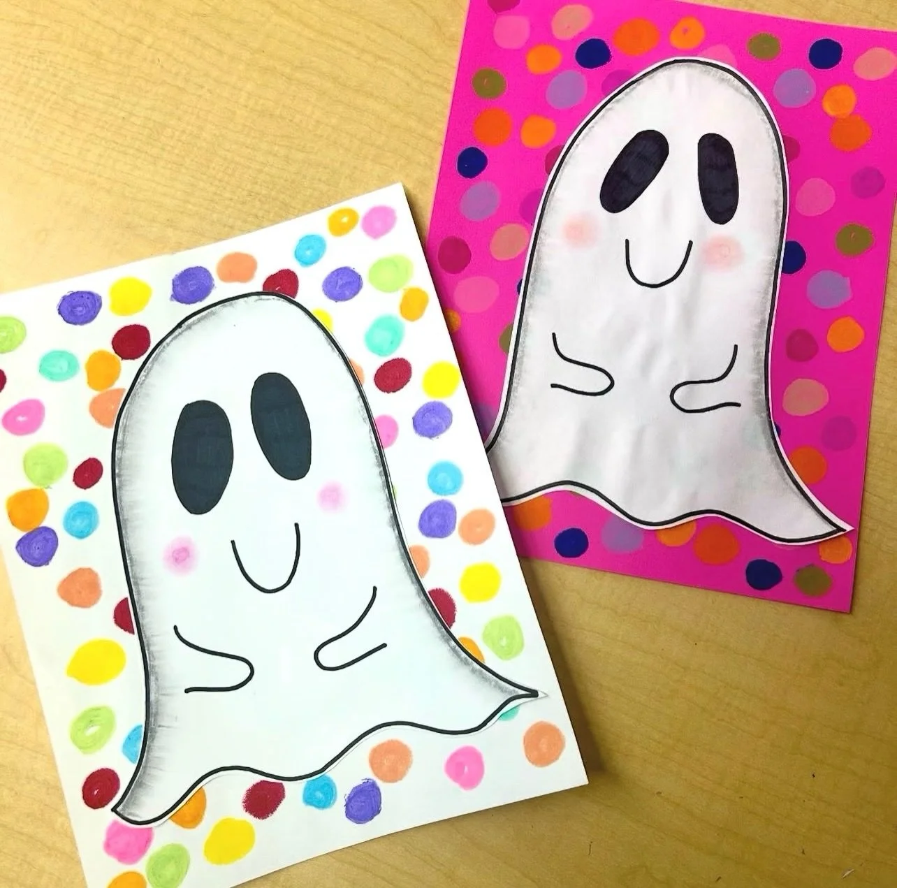 Gustavo the Shy Ghost inspired projects. As requested by my students who desperately wanted to do ghost art last year. 

Instructions for how I adapted some I&rsquo;d seen online can be found on my blog in the Halloween art section.

#artforkids #kid