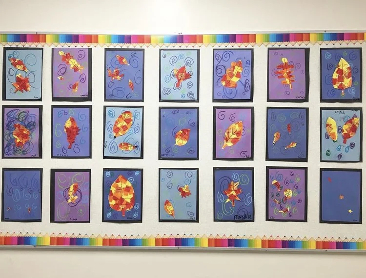 Floating Fall Leaves Kids Art Project — Mme Marissa