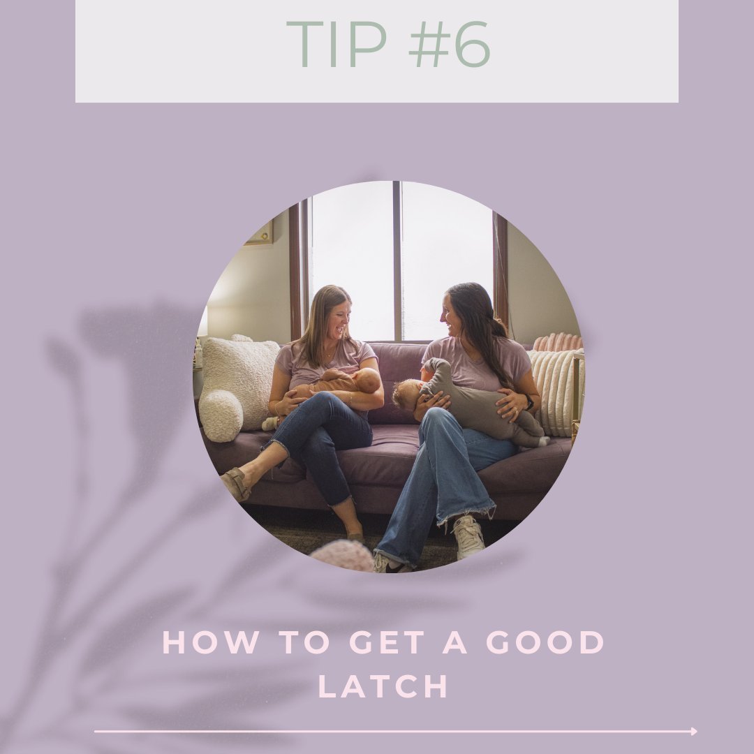✨Latch Lessons 🤱✨

Tip #6! 
Allow baby's mouth to open wide, then bring them TO your breast by lightly pushing on their shoulders.
There are a bunch of ways to get baby's mouth to open wide! You can try tickling their lips with your nipple or runnin