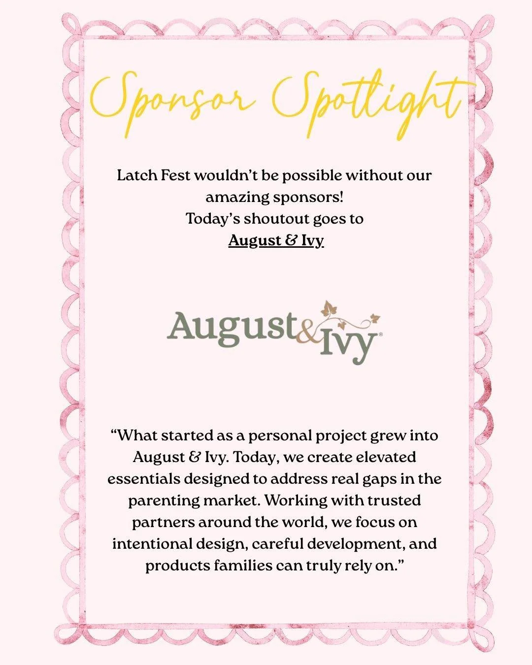 Thank you for helping us celebrate breastfeeding, lactation, postpartum support, and the families in our community. 🍼 August &amp; Ivy are donating a diaper bag discount!

That&rsquo;s what it&rsquo;s all about. 💕

Give them some love  @august_and_