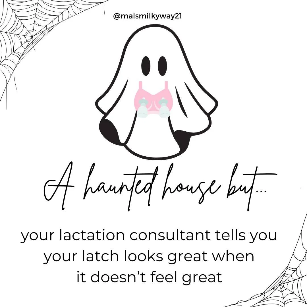 It's almost Halloween... that means haunted house - breastfeeding edition. 👻

These are absolutely horrifying. Name your (breastfeeding) version of a haunted house in the comments!

 #Halloween #hauntedhouse #breastfeedingmom #ibclc #newborncare #br