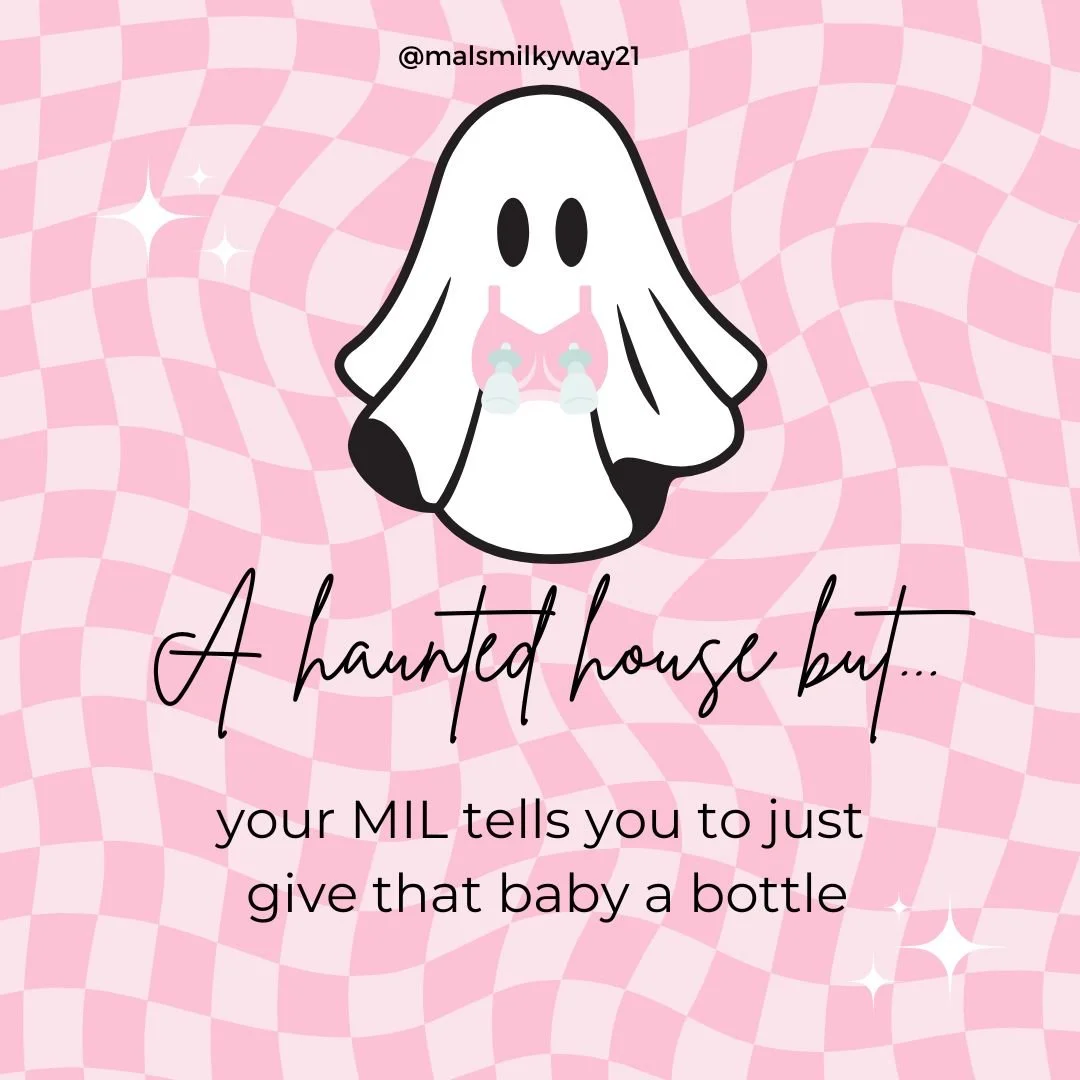 Spooky Season is HERE!!

What is your version of a haunted house.... but make it breastfeeding. Here are a few of ours!

 #breastfeedingmom #ibclc #breastfeeding #postpartum #nursing #Halloween #hauntedhouse