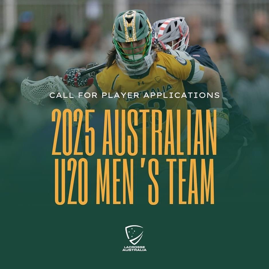 Lacrosse Australia is pleased to be calling for squad member application and announce program details for the 2025 U20 Australian Men's Lacrosse Team.

The Squad will undertake state-based camps in July and Squad Camps in October 2024 &amp; January 2
