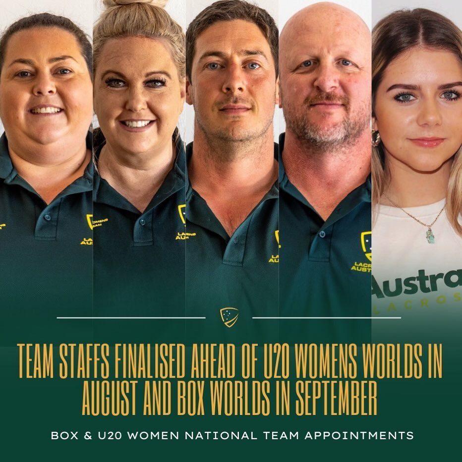 Lacrosse Australia is pleased to announce the final appointments to the Australian U20 Womens Field team and the Australian Mens &amp; Womens Box teams set to compete in the World Championships later this year.

The coaching staff for the Australian 
