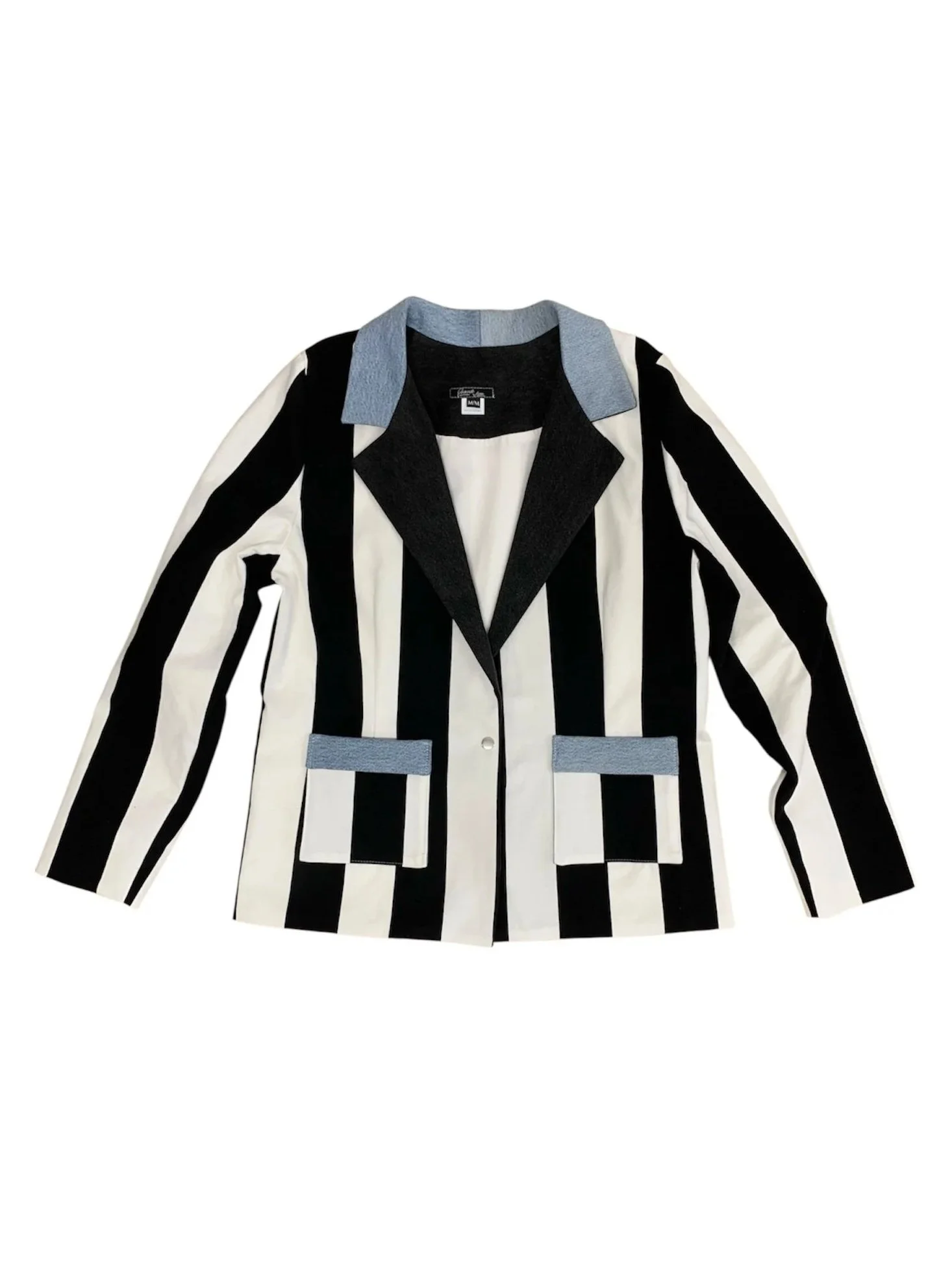 Veston+larges+rayures+noir+blanc+b%C3%A9telgeuse+denim+poches+.jpg
