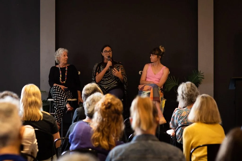 Panelists Barbara Piscitelli, Emma Gentle and Jess Miller
Image: Coastbeat