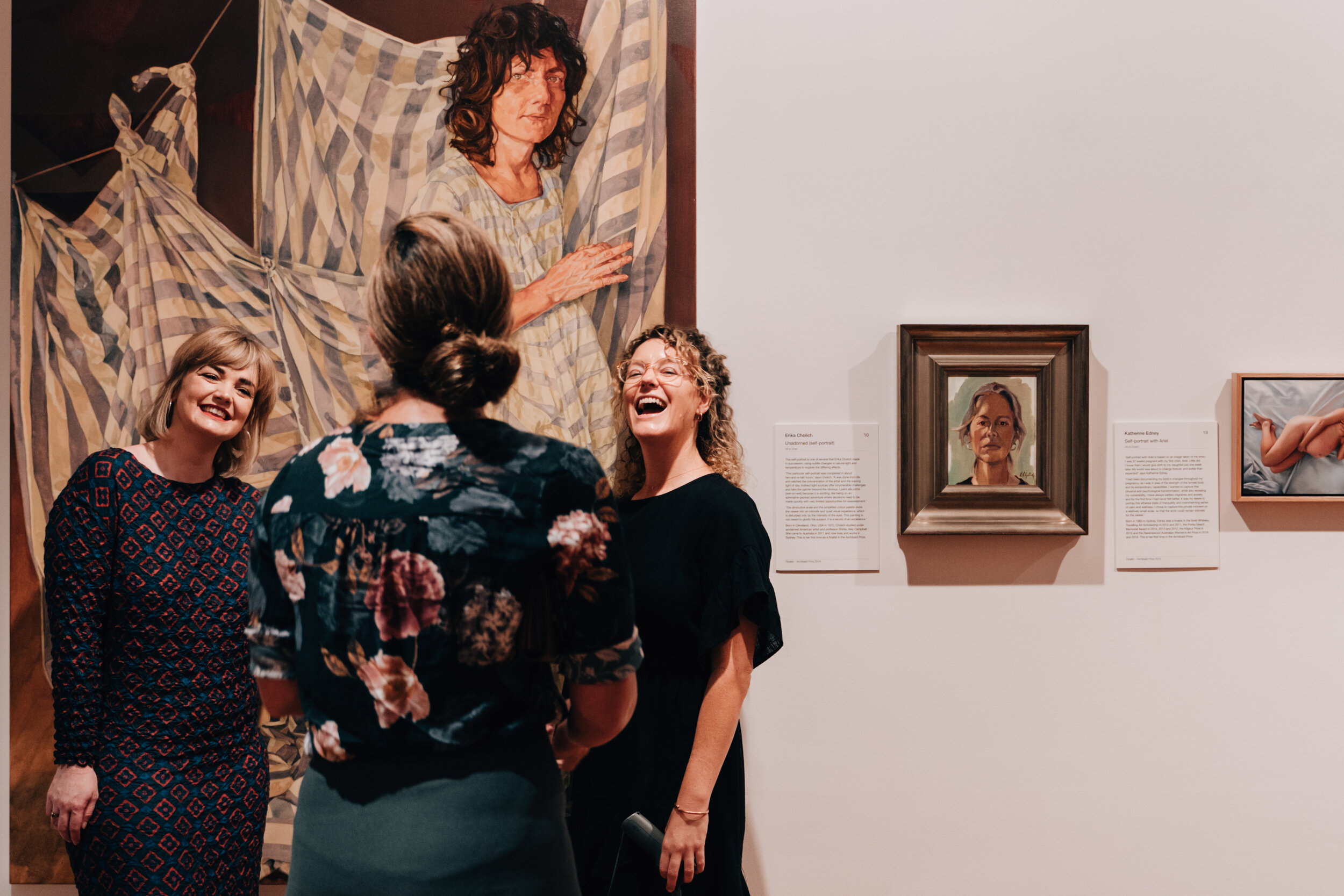 Chloe Waters with Elize Strydom
Opening event at the gallery
Image: and the trees photography