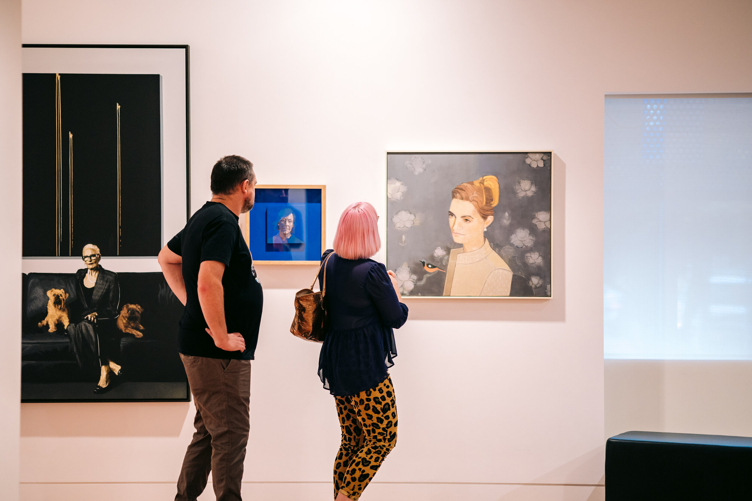 Opening night at the gallery. 
Image: and the trees photography