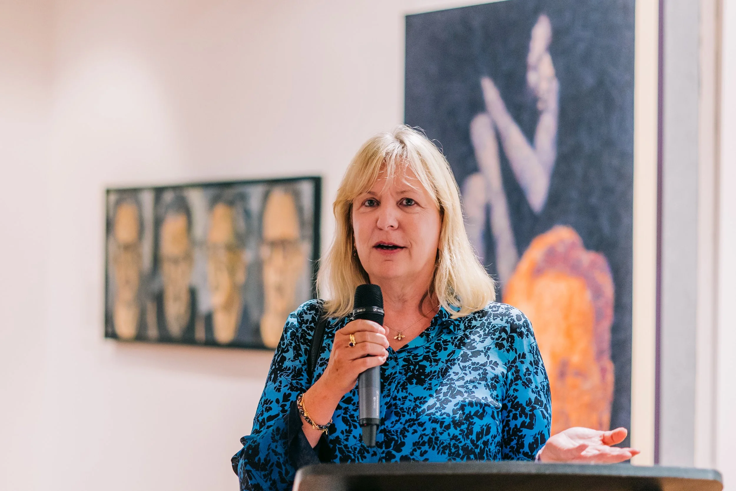 Art Gallery of NSW Director of Public Engagement, Miranda Carroll opening the exhibition at the gallery  