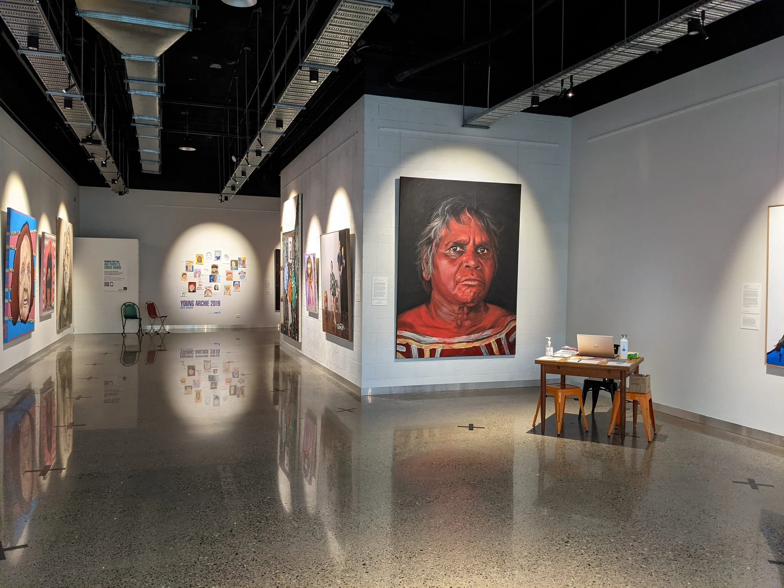 Installation shot of the exhibition over at Culture Hub - a pop up space in the Coffs Central Shopping Centre. Jan-March 2021