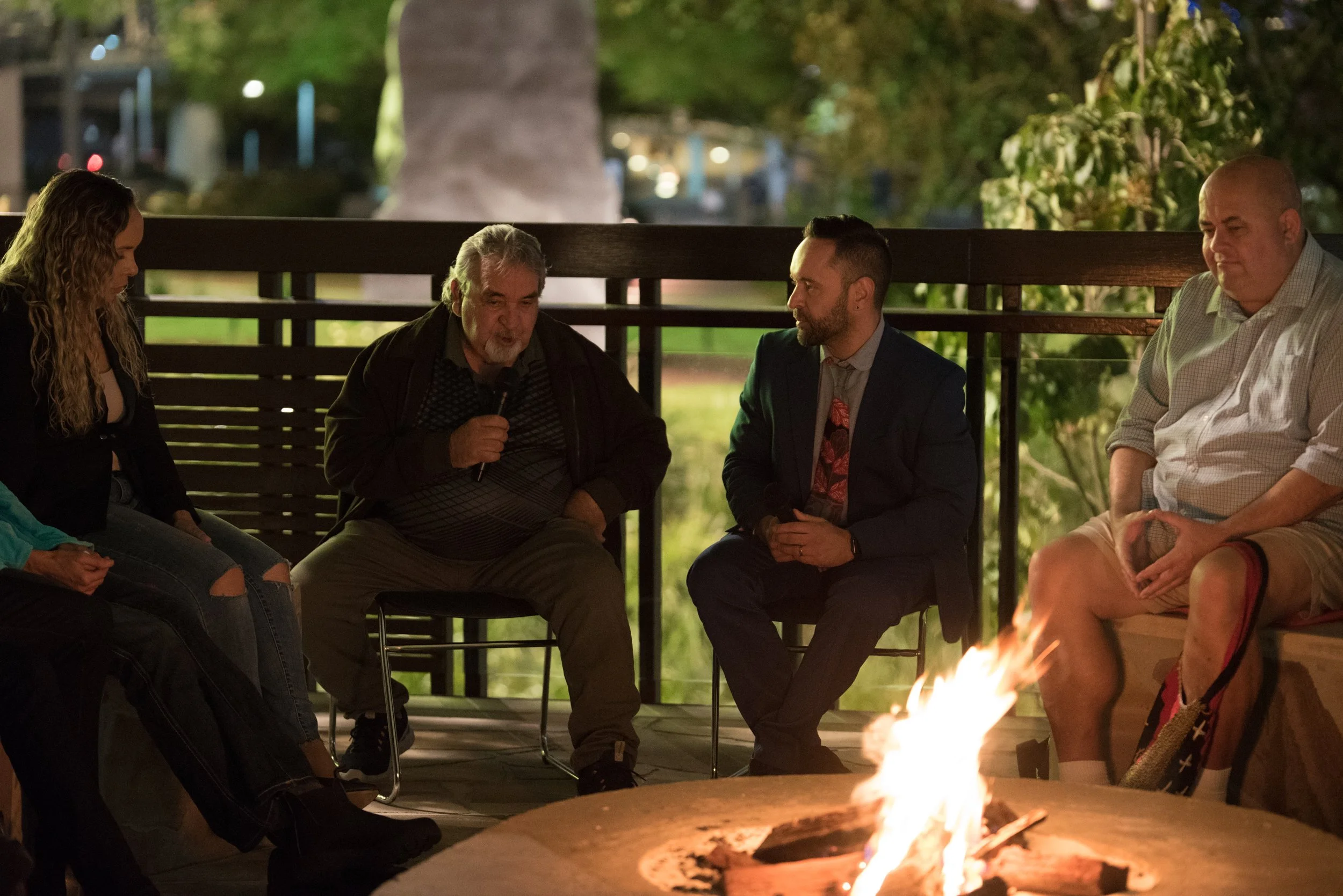 Night by the Fire event - Artist talk with the late Laurie Neilson, interviewed by Bruce Johnson McLean, produced by Jade Johnson