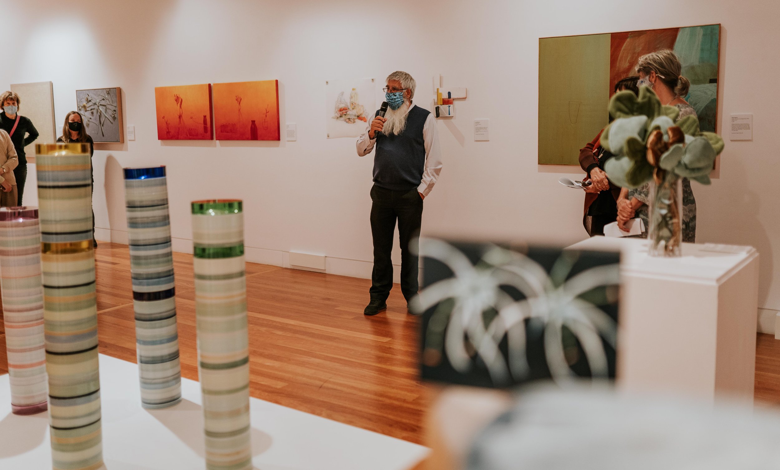 Uncle Richard Widders welcoming visitors to Gumbaynggirr country. 
Image: Fire&Fly Media