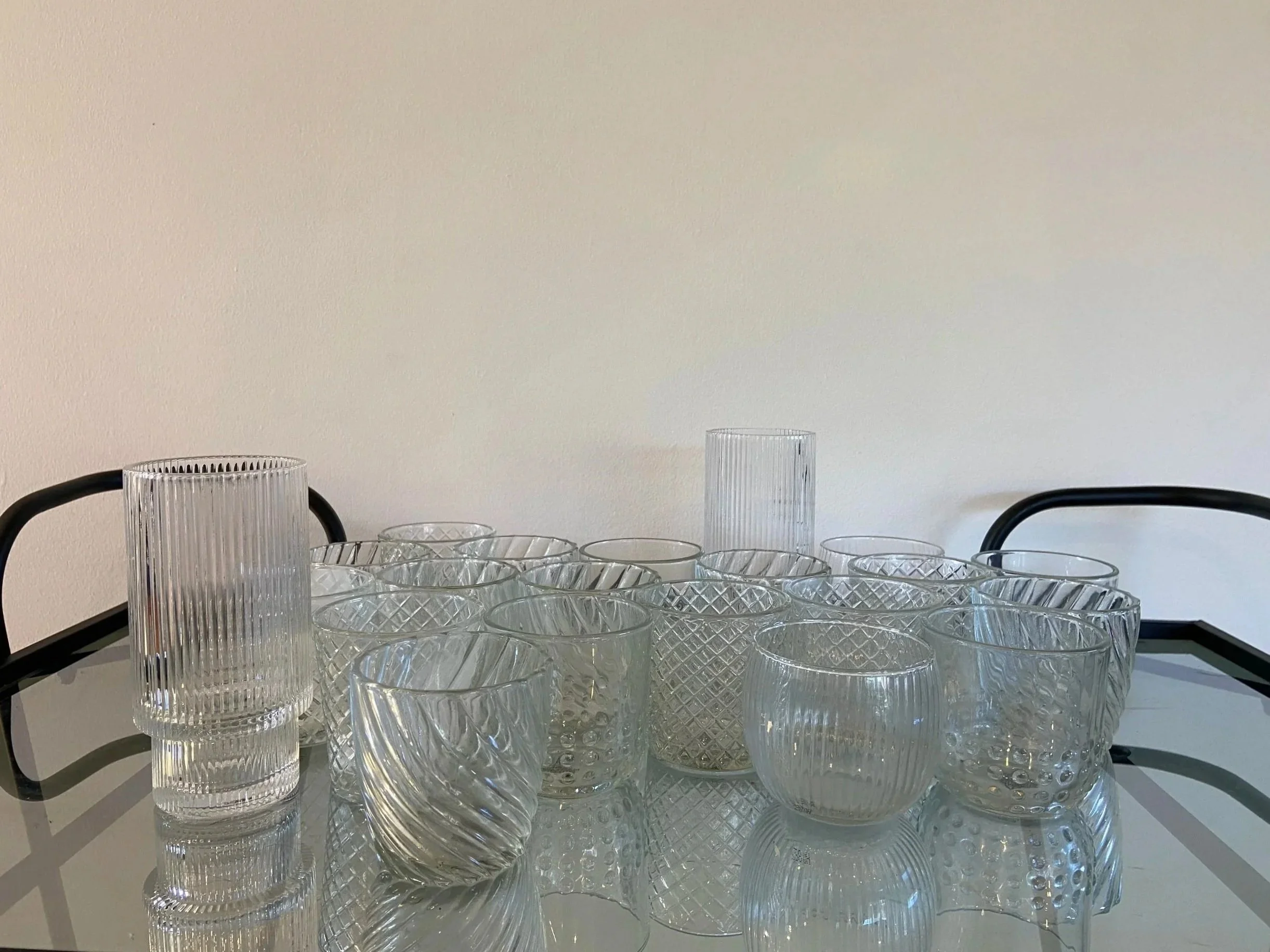 21 clear votives