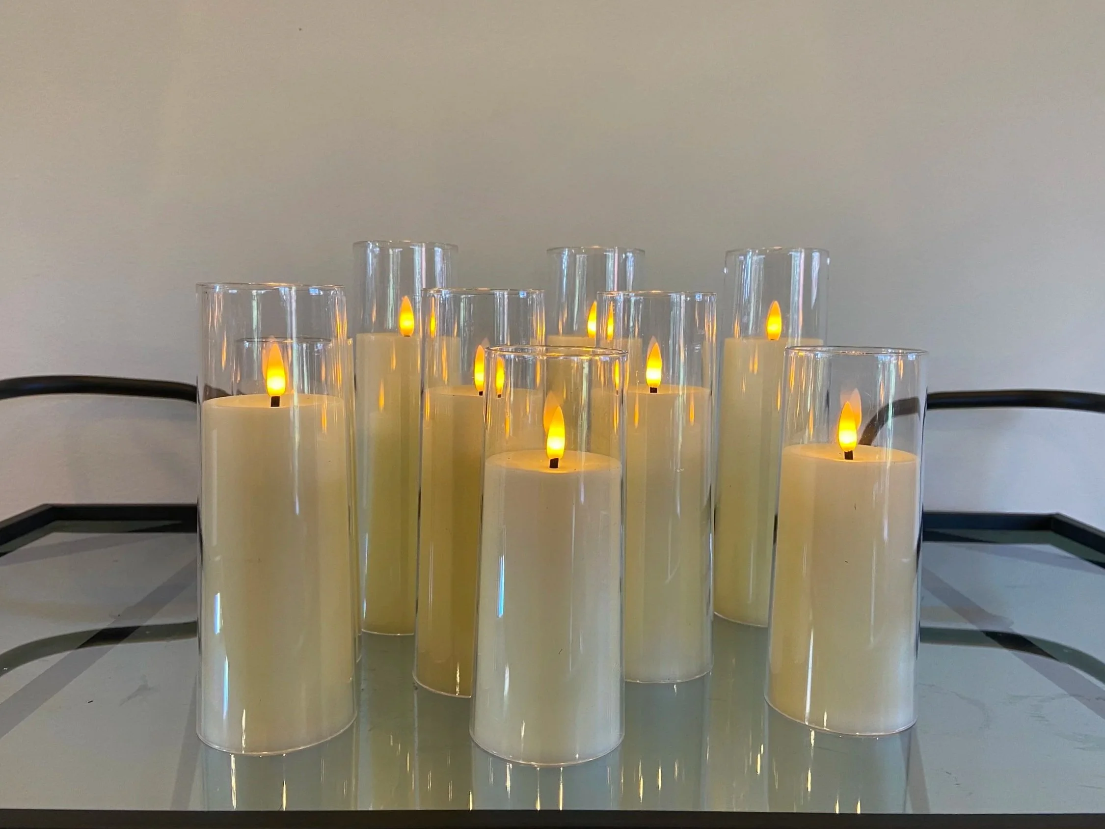 36 battery pillar candles