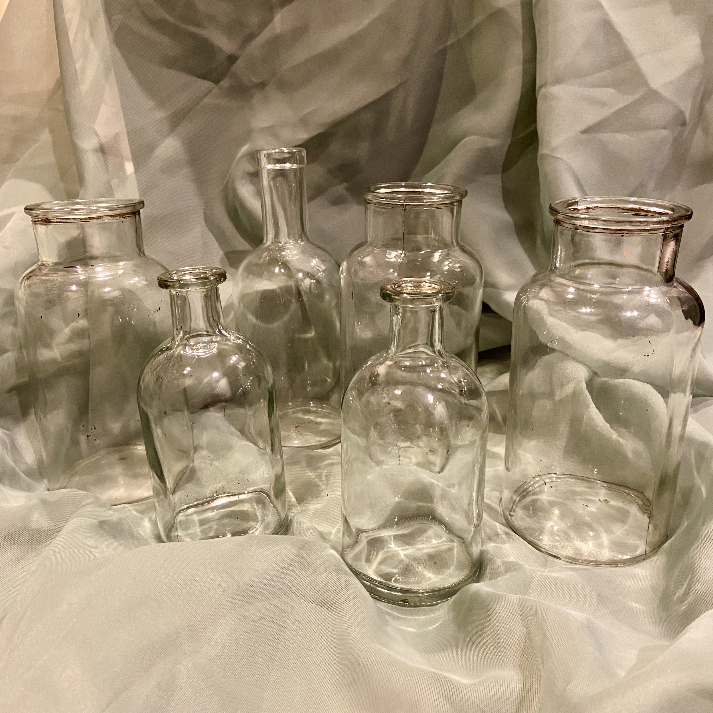 14 Clear Bottles