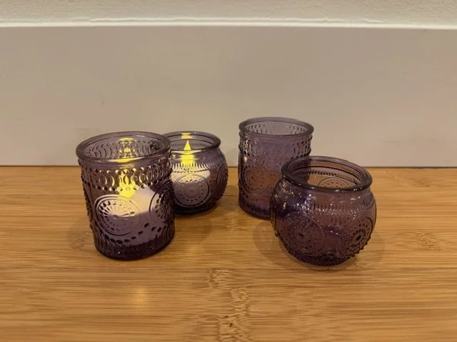 12 Purple Votives