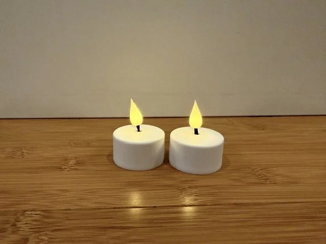 36 rechargeable battery candles (we prefer to use these!)