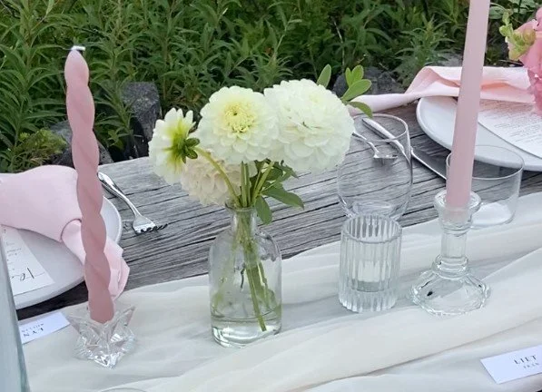 20 clear taper candle holders