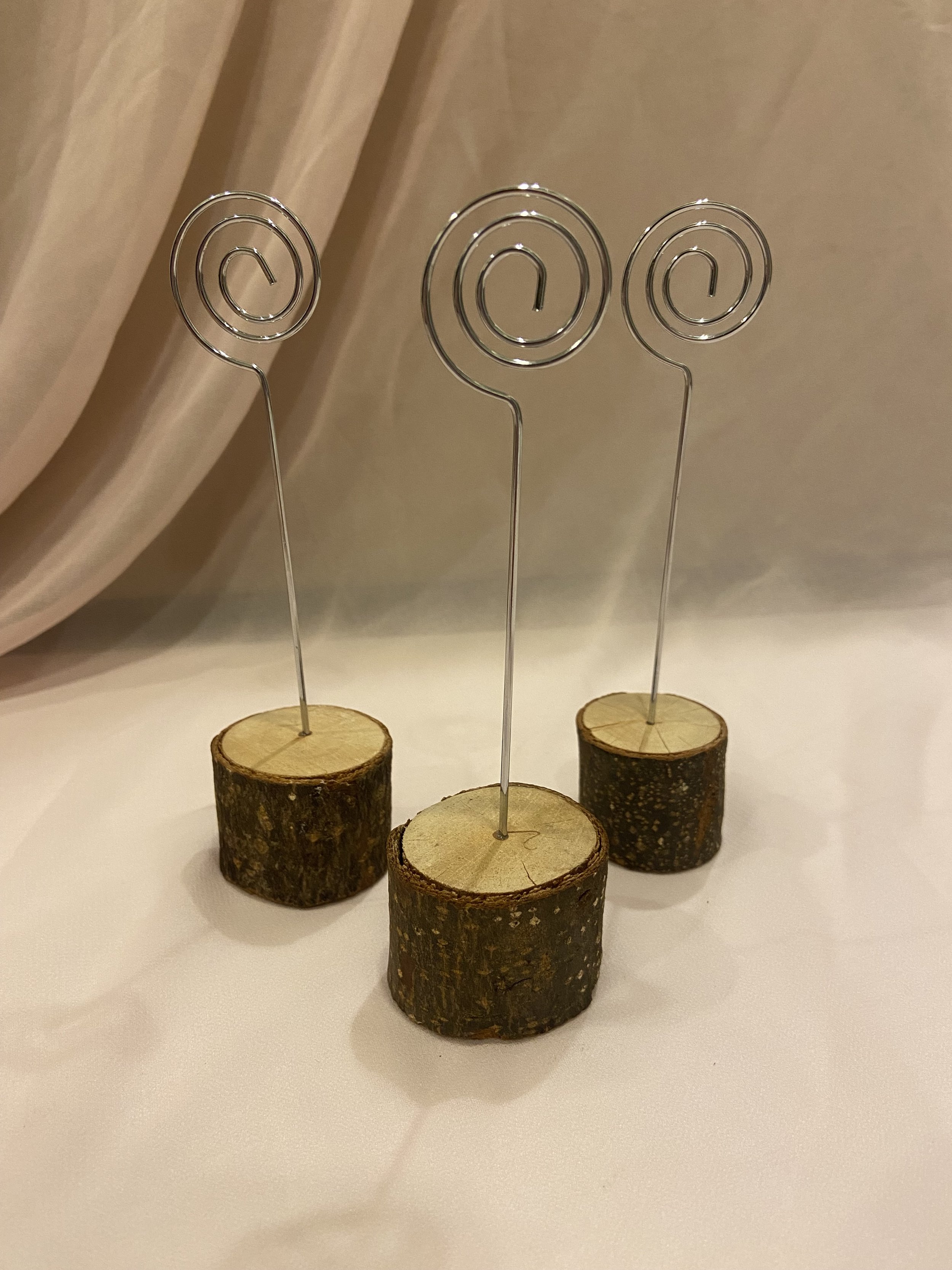 3 sign or table number holders