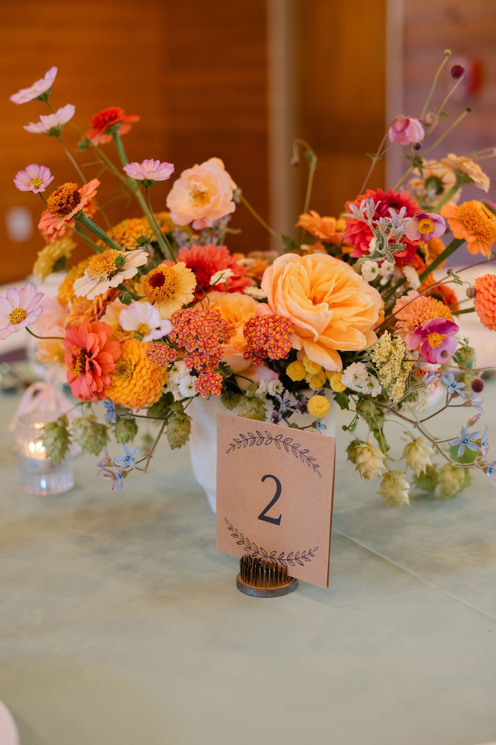 Kraft Paper Table Numbers 1-20