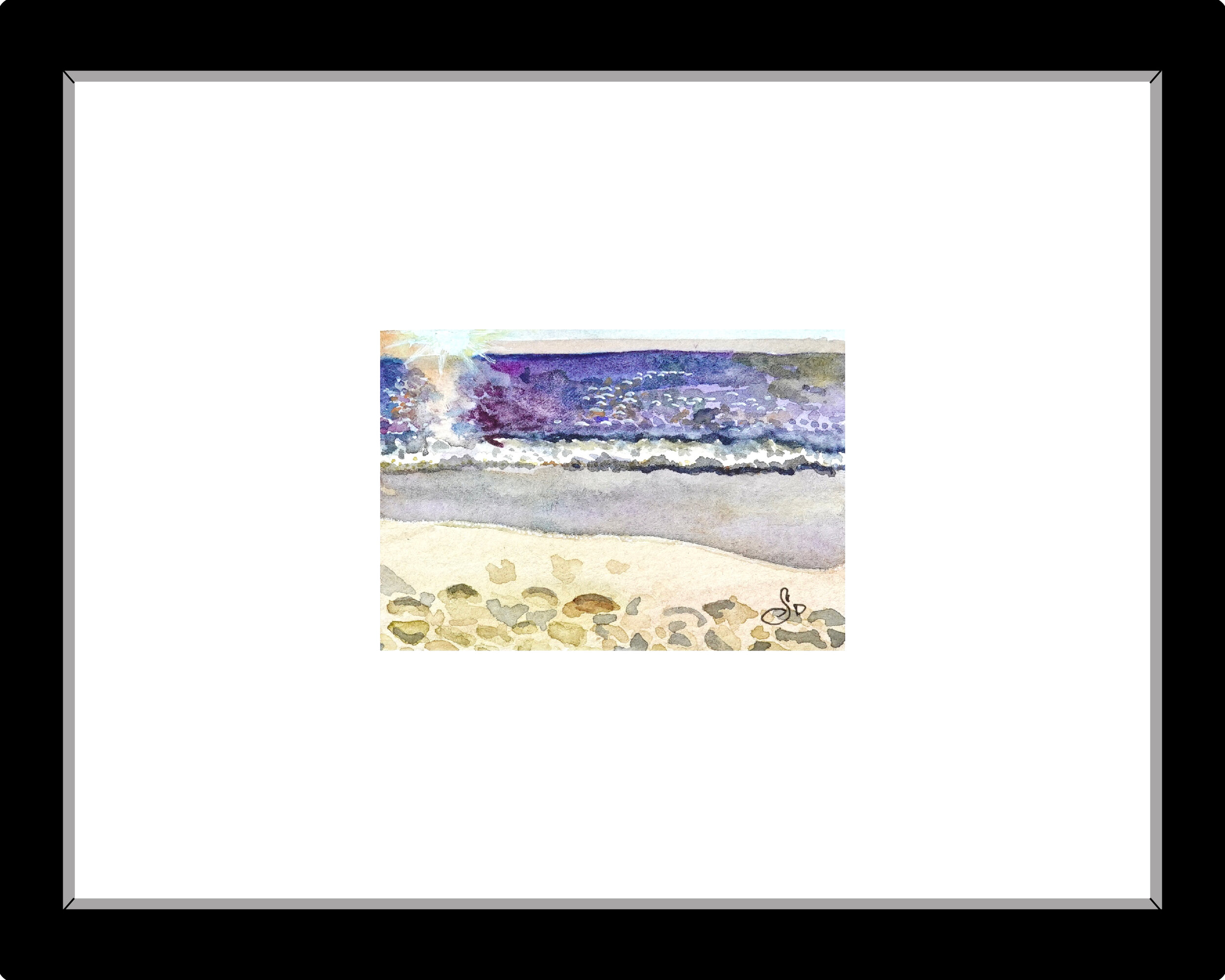 Water color and color pencil. 2in x 3in