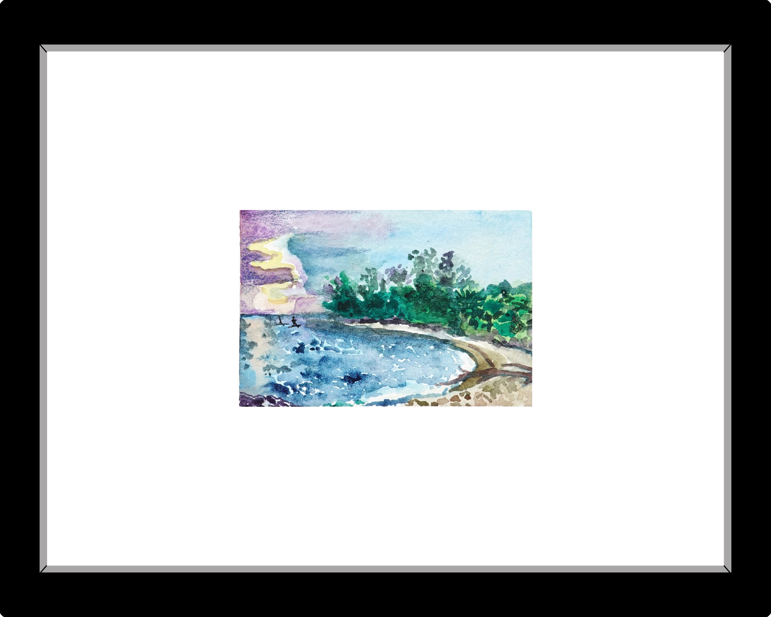 Water color and color pencil. 2in x 3in