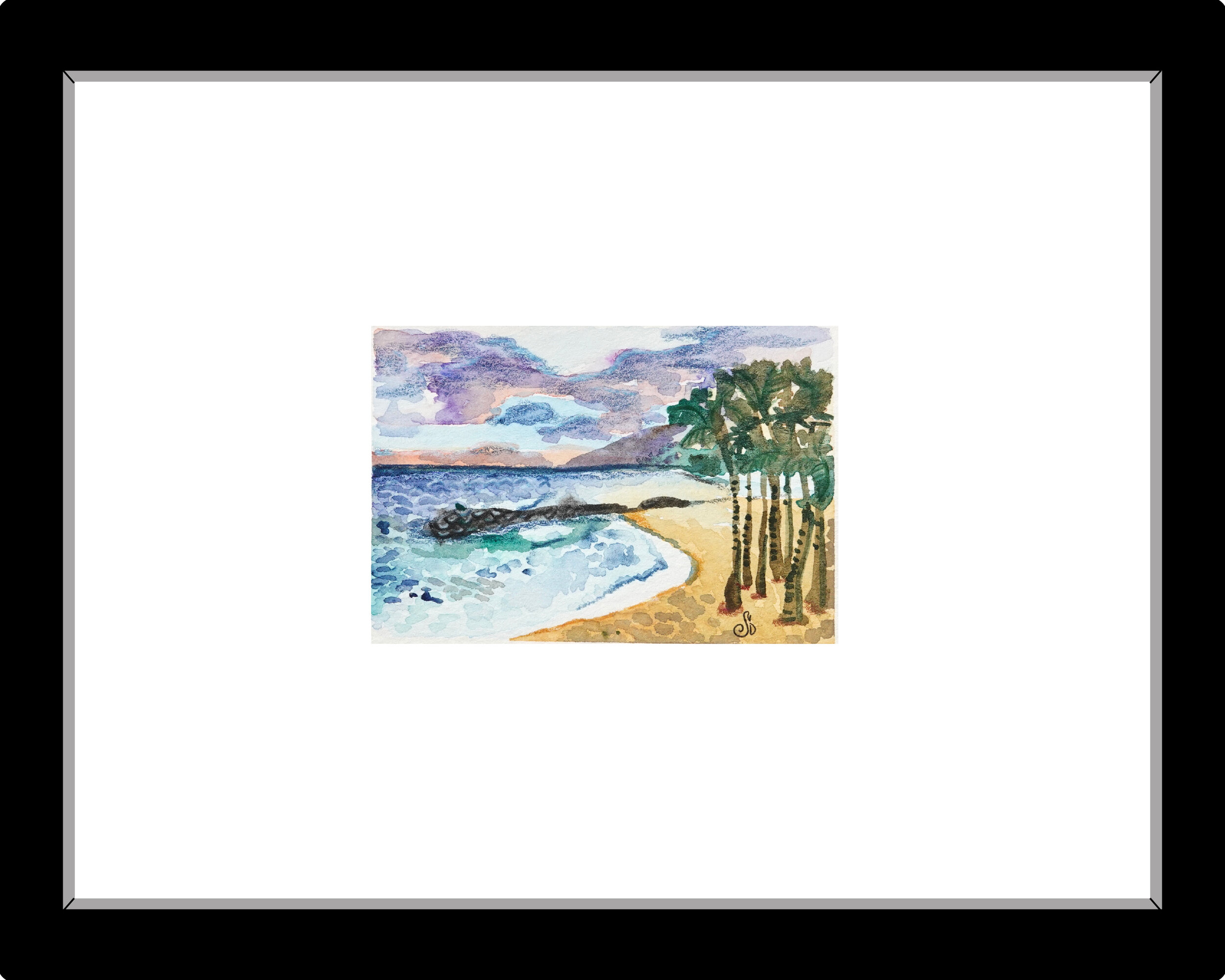 Water color and color pencil. 2in x 3in
