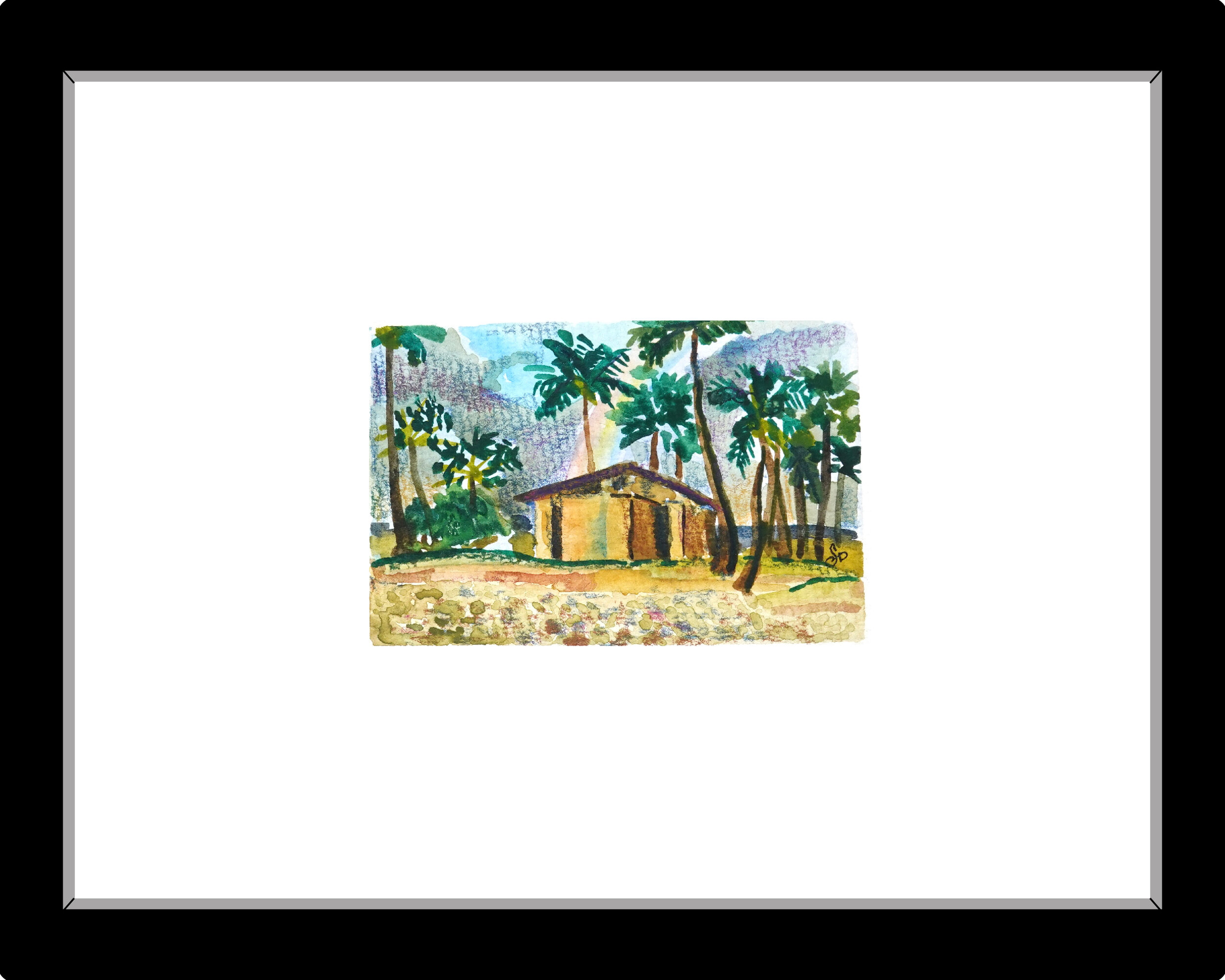 Water color and color pencil. 2in x 3in