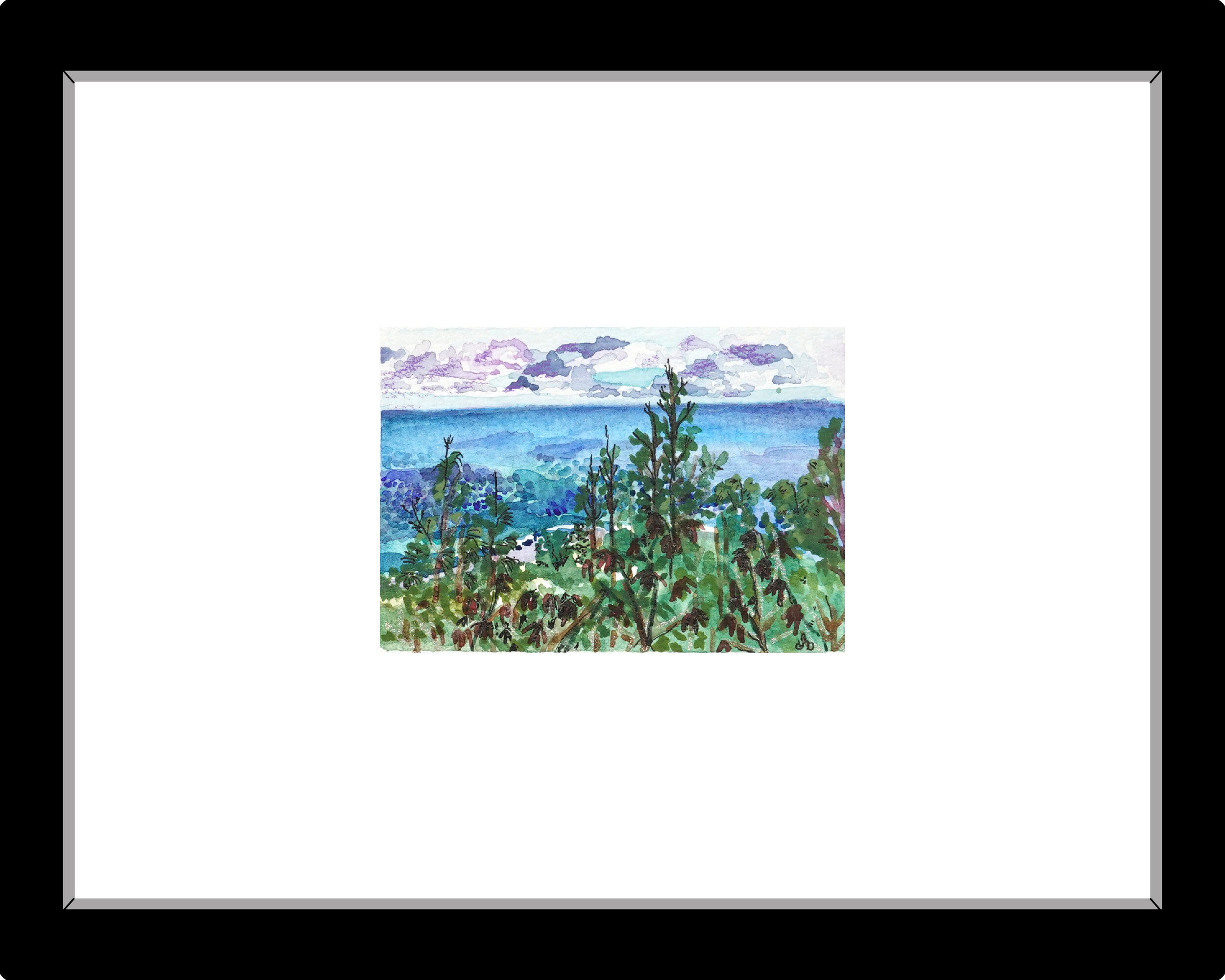 Water color and color pencil. 2in x 3in
