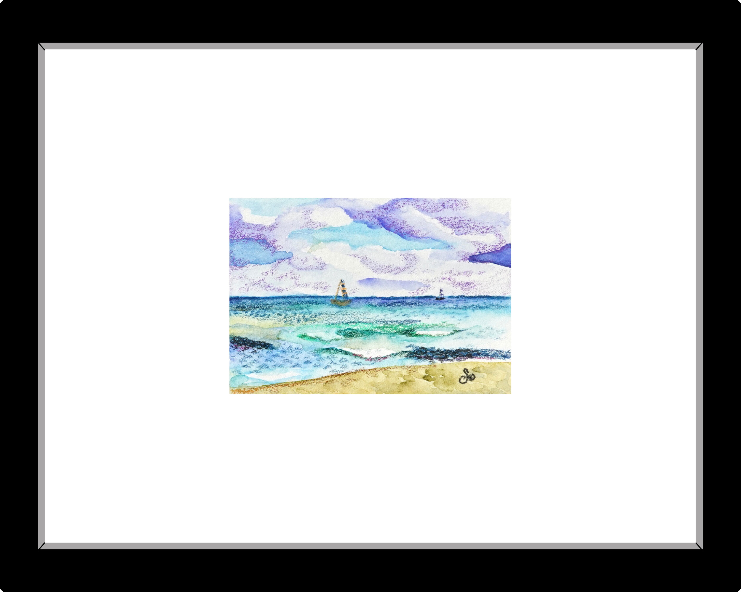 Water color and color pencil. 2in x 3in