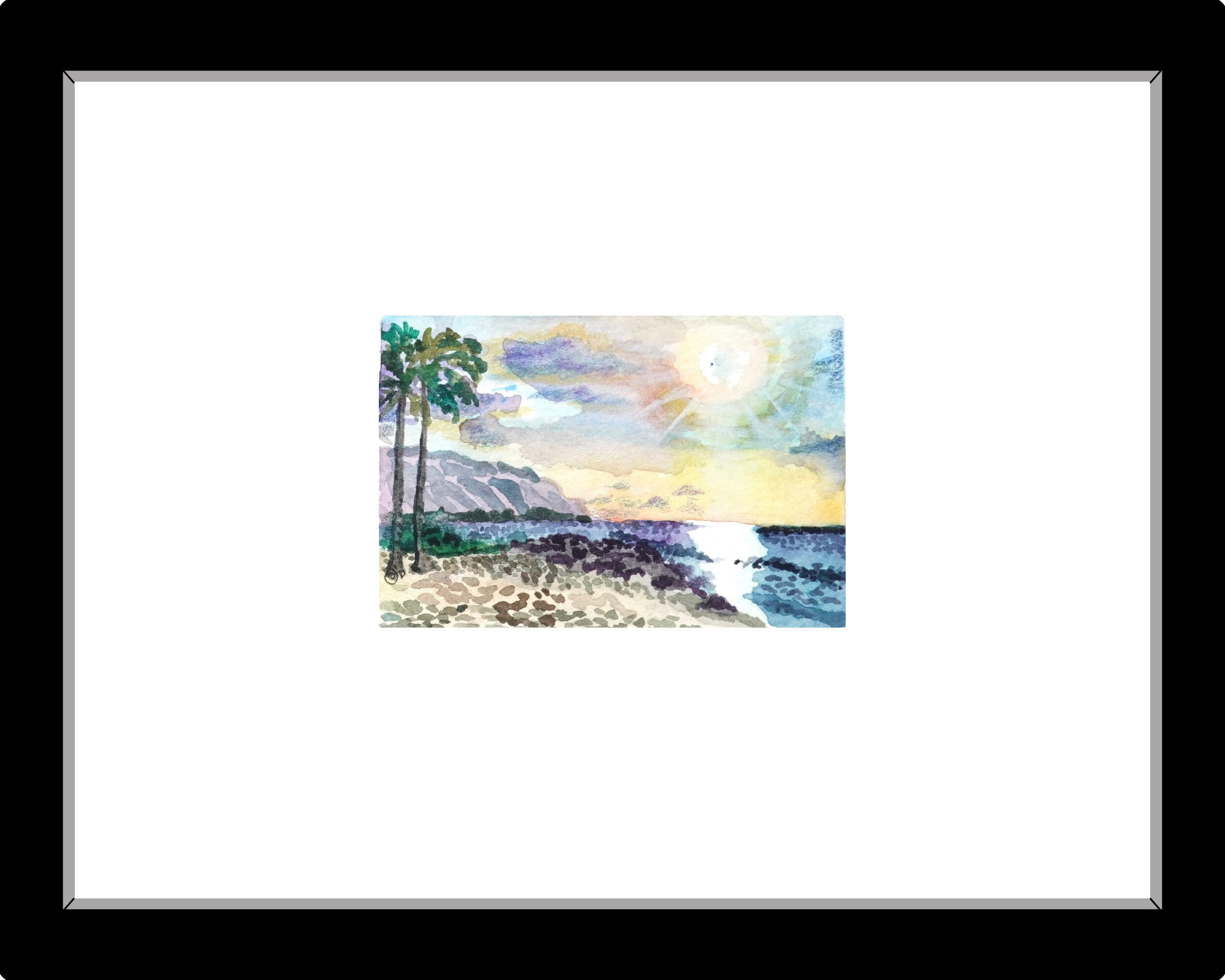 Water color and color pencil. 2in x 3in