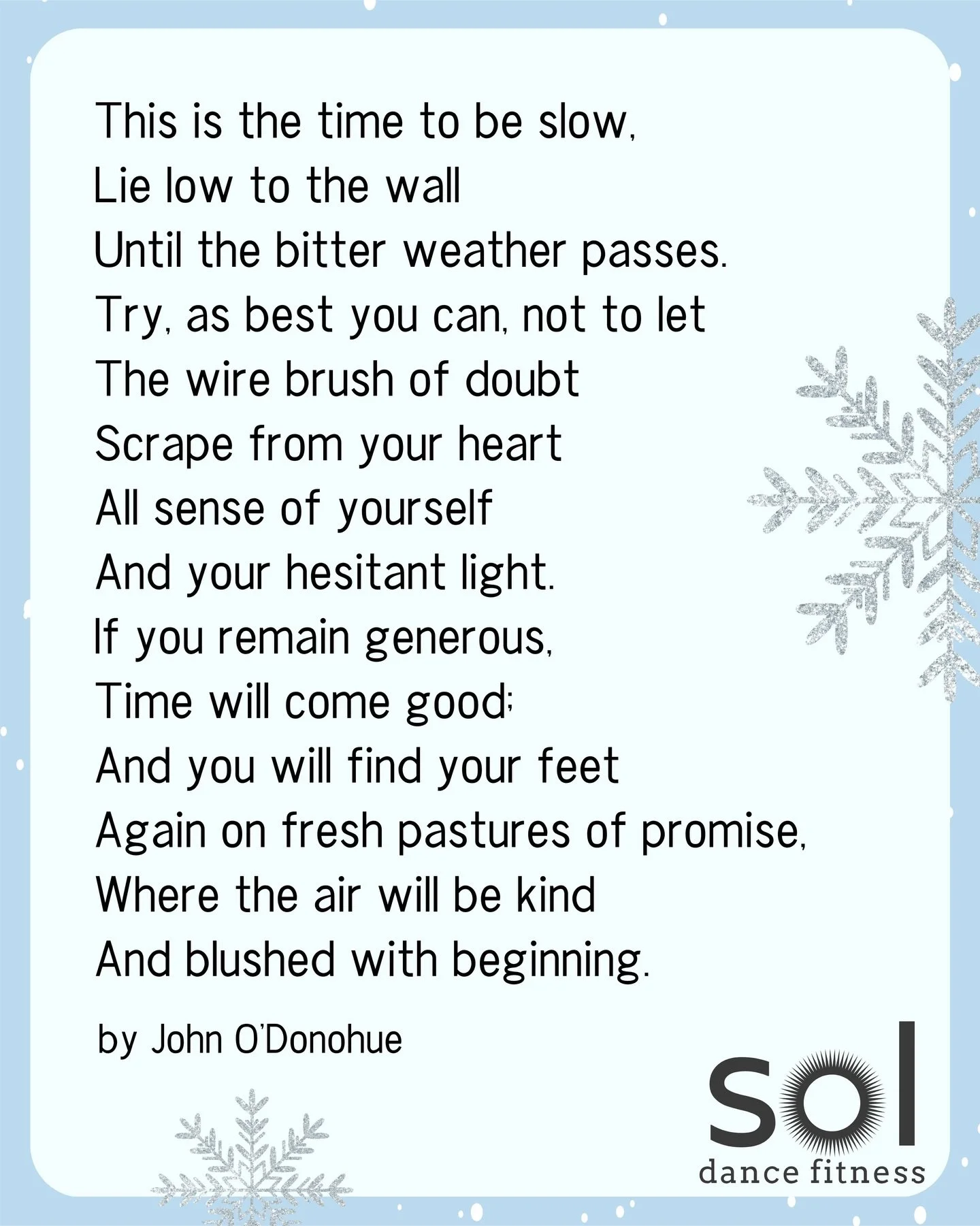 In any moment we can slow down, breathe, and begin again. ❤️🪩❄️