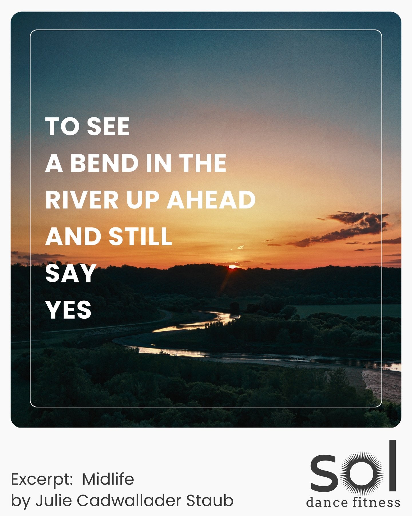 Midlife 
by Julie Cadwallader Staub

This is as far as the light
of my understanding
has carried me:

an October morning
a canoe built by hand
a quiet current

above me the trees arc
green and golden
against a cloudy sky

below me the river responds
