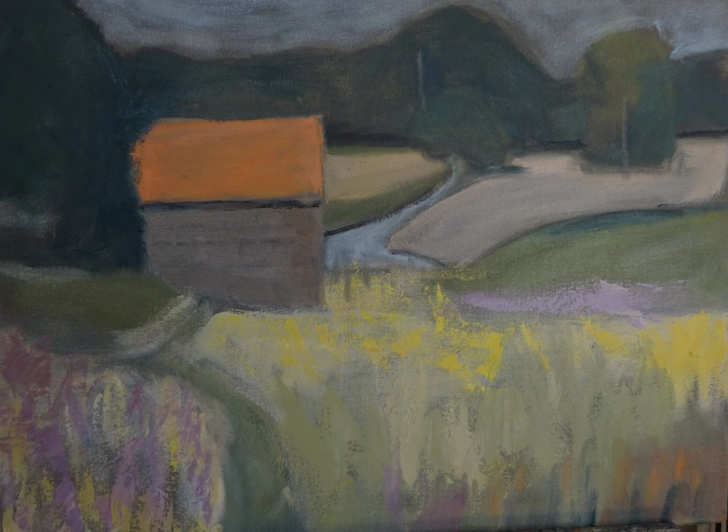 Bus stop Bromyard Downs 45x60