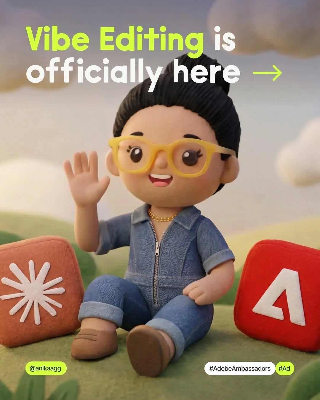Vibe editing with Adobe for creativity in Claude? SO here for it.

We now have access to 50+ tools across Photoshop, Lightroom, Illustrator, Firefly, Premiere, Express, InDesign, and Adobe Stock all through natural language AND all within Claude!
It 