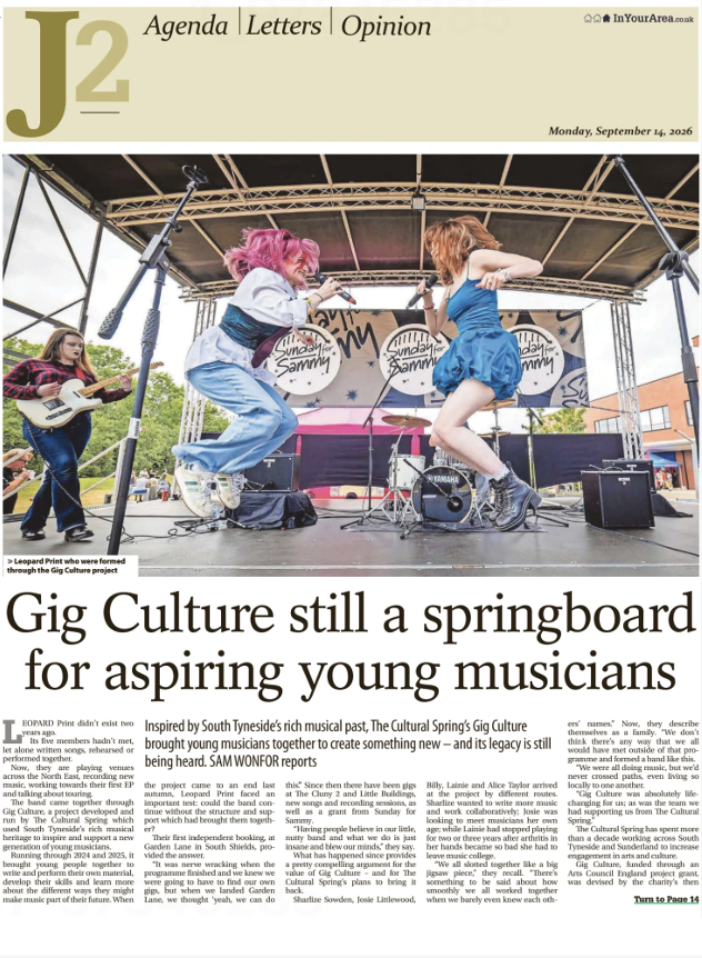 Gig Culture still a springboard for aspiring young musicians