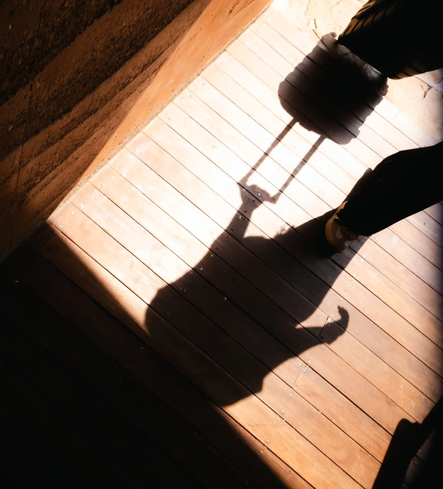 Afternoon light on the deck
